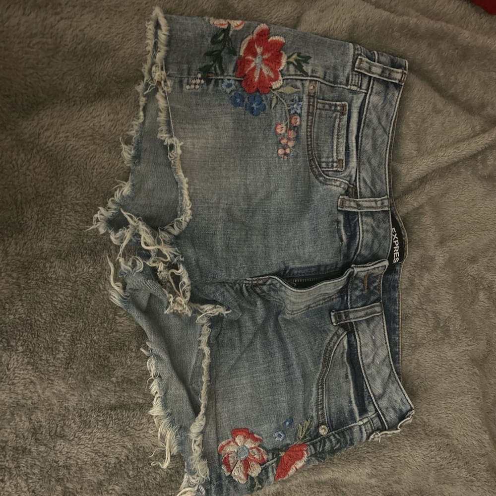 Express Faded Blue Denim Jeans